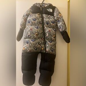 Preloved North Face Snowsuit with hood🧸